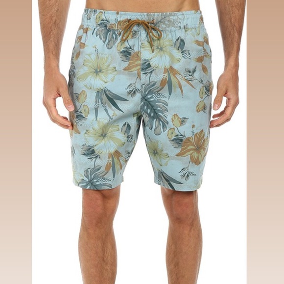 Billabong Dropout Elastic Floral Board Shorts